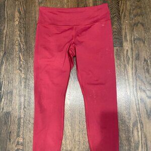 Athleta Elation Ultra High Rise 7/8 Legging Size L in Red